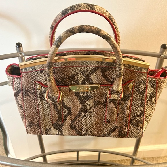 Faux Python Mini Handbag - Picture 5 of 9